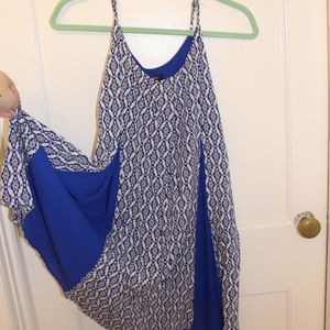 Peep Color Flowy Dress